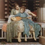 Lord Frederic Leighton the music lesson Germany oil painting artist